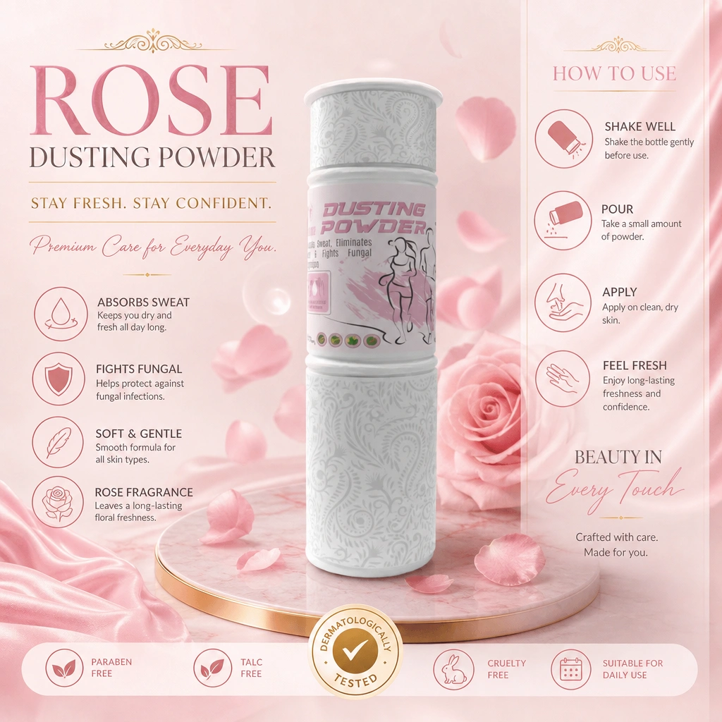 RBVB2B ROSE Dusting Powder (120g) 24 Pcs (SP1496)